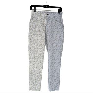 Hollister Pants Ultra High Rise Stretch Mom Floral Colorblock Two-Toned Small